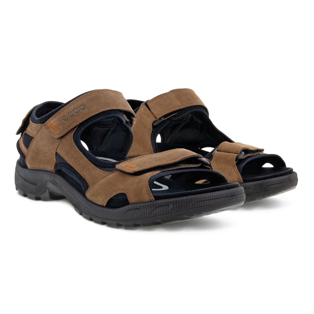 ECCO Mens Sandals Brown/Black - Onroads - LZX-435812